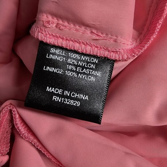 NBD Ahlani Blush Pink Sheer Layered Mesh Ruffle Mini‎ Dress Sleeveless Women S - Picture 8 of 14